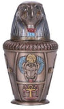 Ancient Egyptian Reproduction Canopic Jar With Diety Qebehsenuf