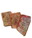 WAX-Orange Amaretto, Sweet Berries & Donuts/Apple Cider Scented Wax Melts in Wooden Crate 18 Count 4.10 oz