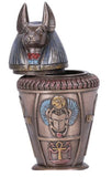 Ancient Egyptian Reproduction Canopic Jar With Diety Duamutef
