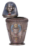 Ancient Egyptian Reproduction Canopic Jar With Diety Imsety
