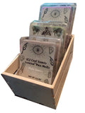 Wax Melts Beach Rose, Palo Santo and Eucalyptus Scented in Wooden Crate 18 Count 4.10 oz