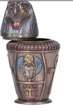 Ancient Egyptian Reproduction Canopic Jar With Diety Qebehsenuf