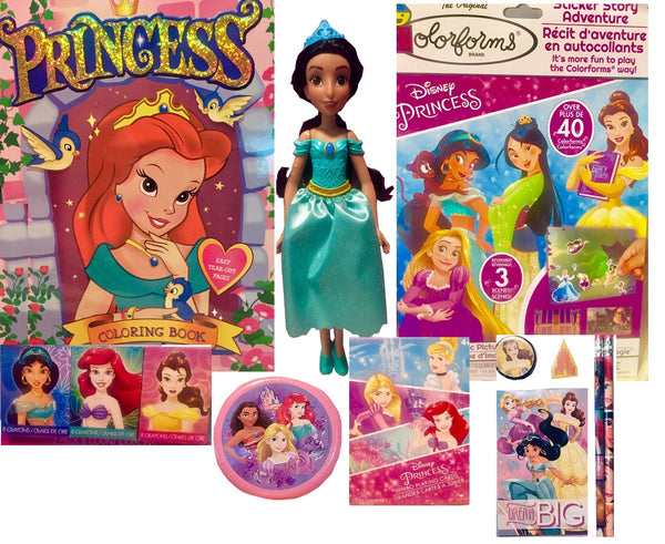 Bundle-Princess Jasmine 12 Piece Activity Set