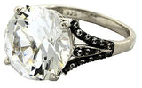 RING-9.25-Designer Authentic ColoreSG by Lorenzo Solid .925 Sterling Silver White Sapphire Ring Size 7