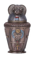 Ancient Egyptian Reproduction Canopic Jar With Nile Diety Hapi