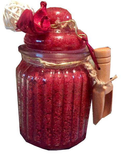 Scented Sand Crystals-Cherry Scented Crystal Sand Fragranced Potpourri in Bottle