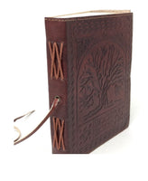 JOURNAL-Etched Leather Journal Embossed Tree of Life