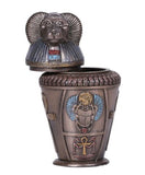 Ancient Egyptian Reproduction Canopic Jar With Nile Diety Hapi