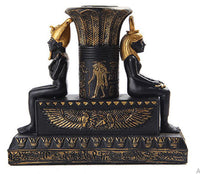 Ancient Egyptian Designed God and Goddess Candle Holder