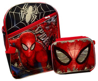 BACKPACK-Spiderman Boy's 16 Inch Backpack With Removable Matching Lunch Box 